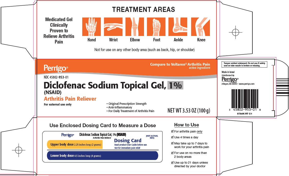 NDC 45802 953 01 Diclofenac Sodium Gel Topical